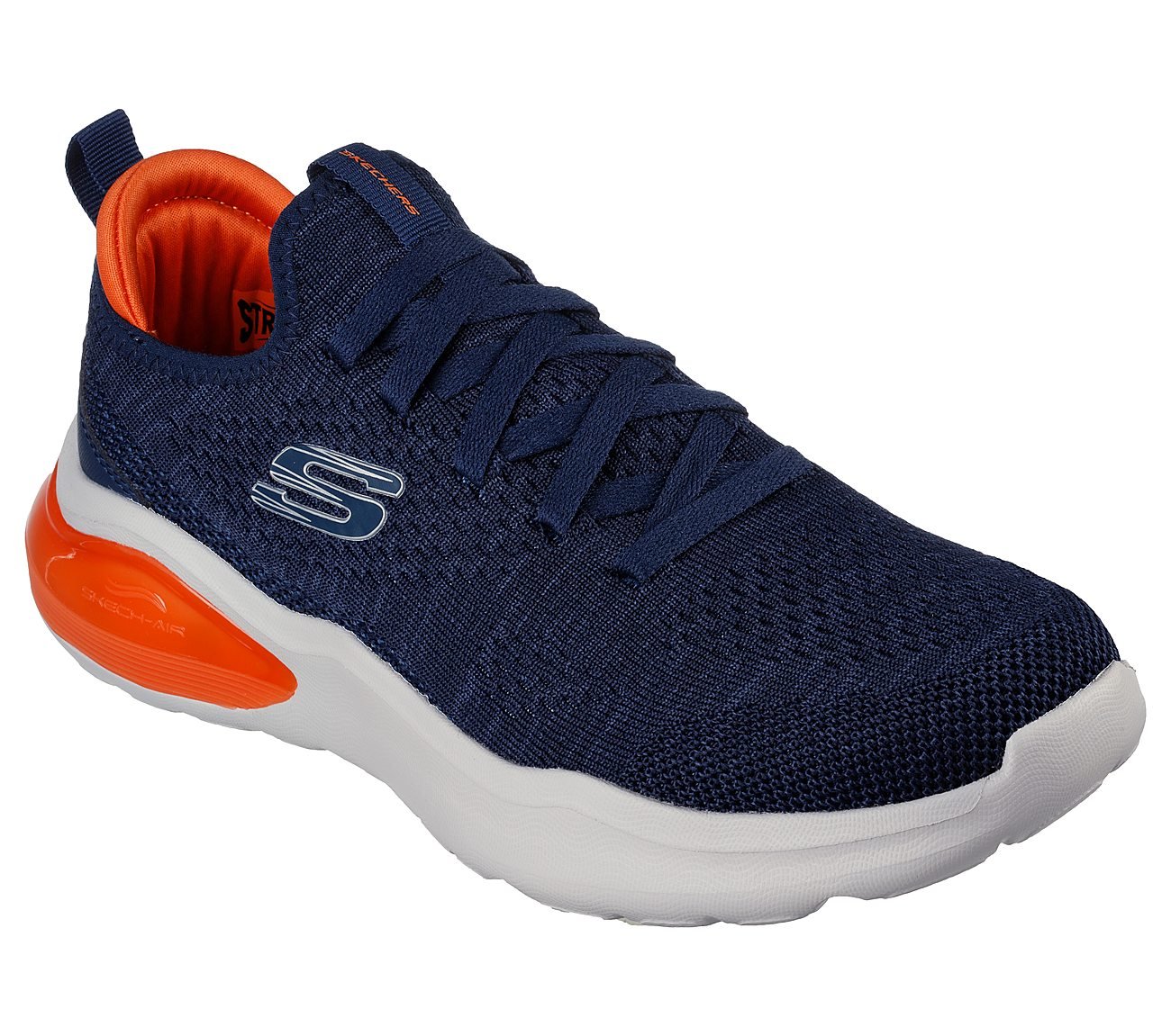 AIR CUSHIONING, NAVY/ORANGE Footwear Right View