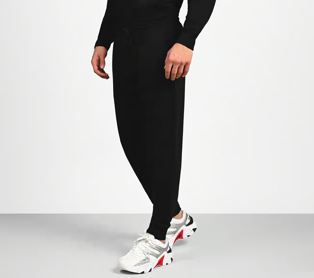 SKECHERS LIFESTYLE JOGGER, BBBBLACK Apparel Top View