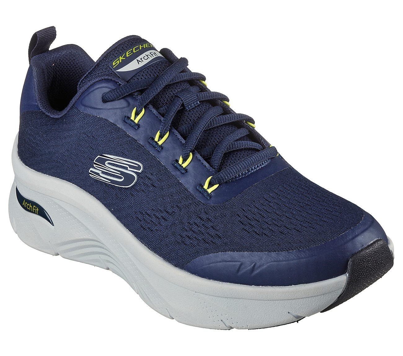 ARCH FIT D'LUX - SUMNER, NAVY/LIME Footwear Right View