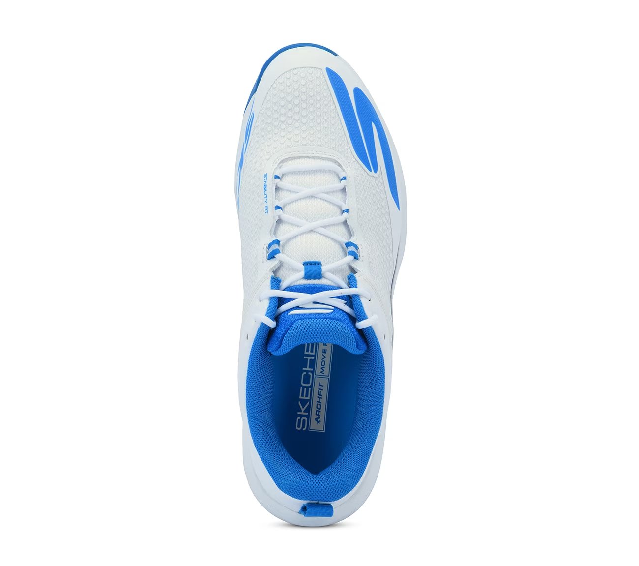 CRICKET BLADE, WHITE/LT.BLUE Footwear Top View