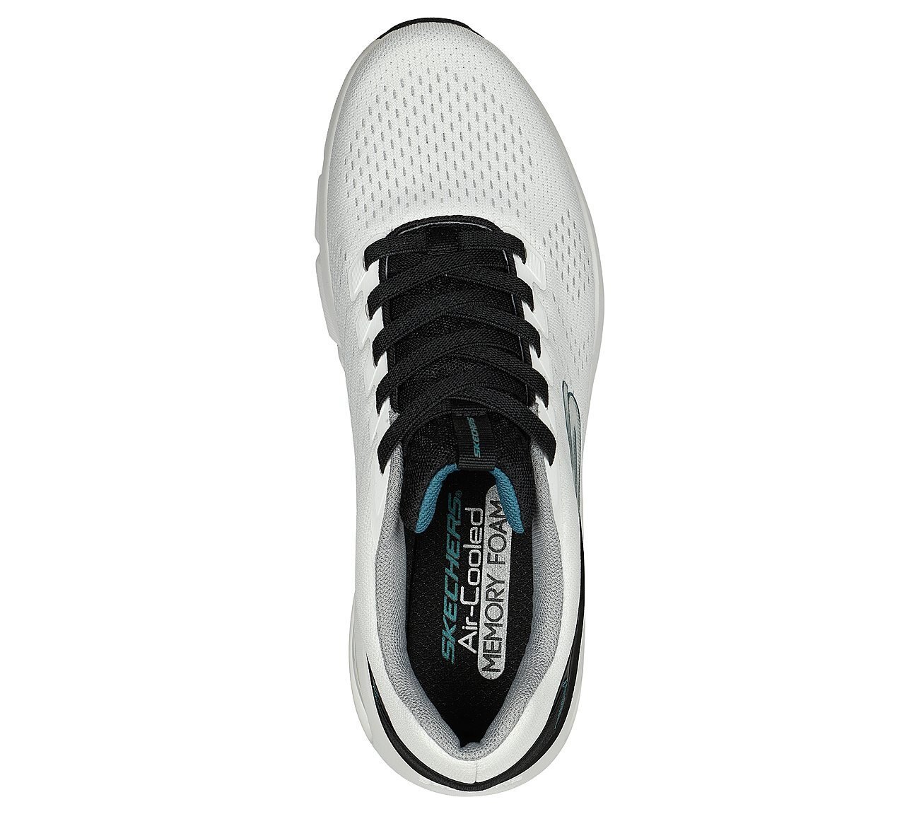 SKECH-AIR VENTURA, WHITE BLACK Footwear Top View