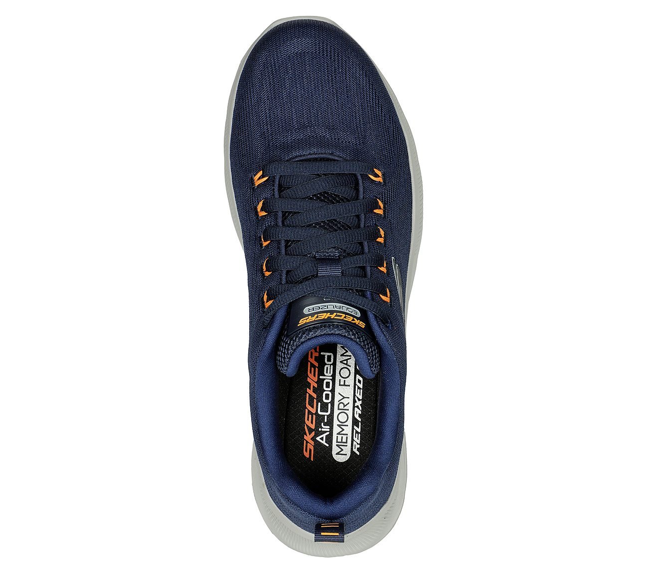 EQUALIZER 5, NAVY/ORANGE Footwear Top View