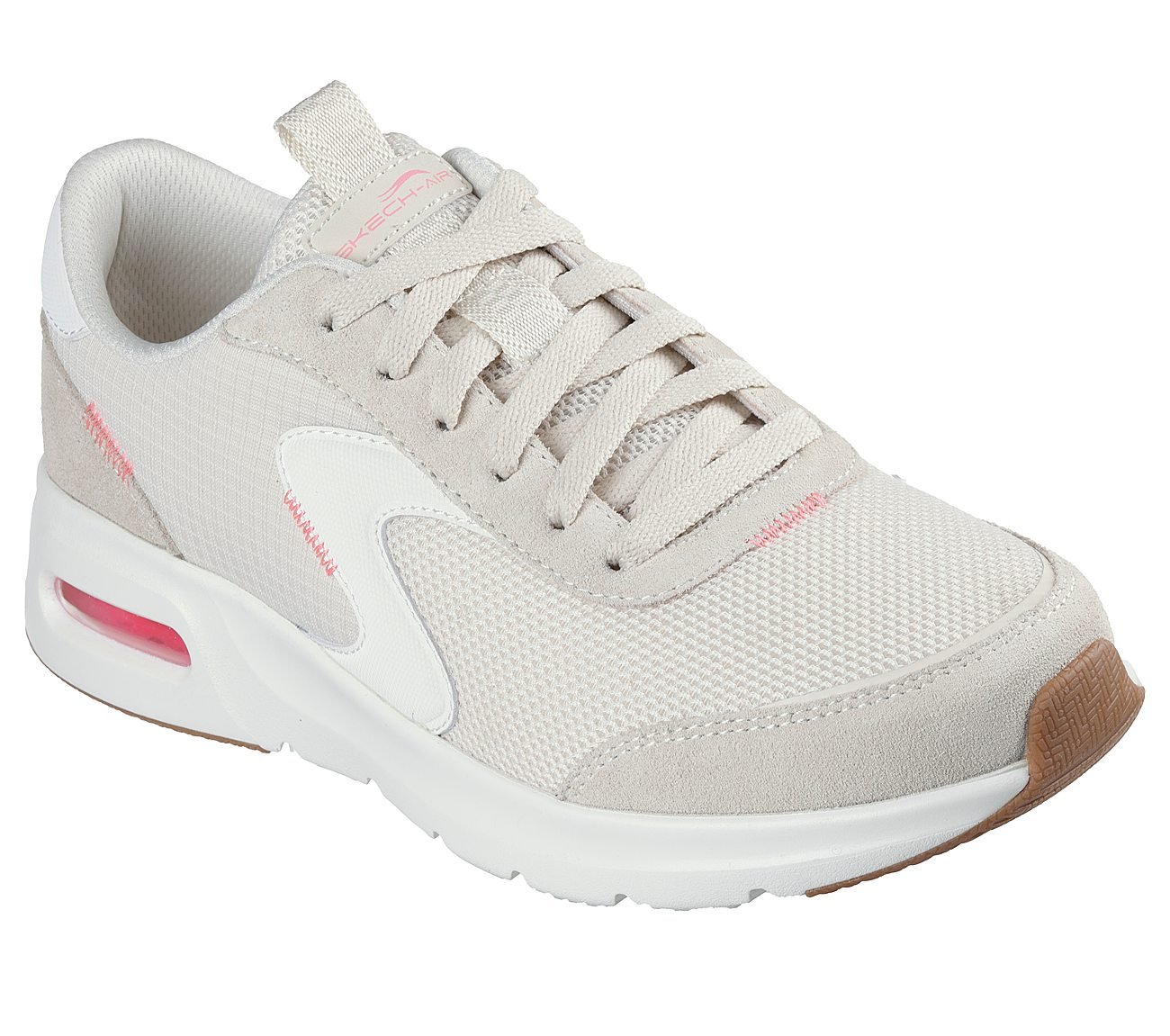 SKECH-AIR COURT-AIR WAVE, NATURAL/HT.PINK Footwear Right View