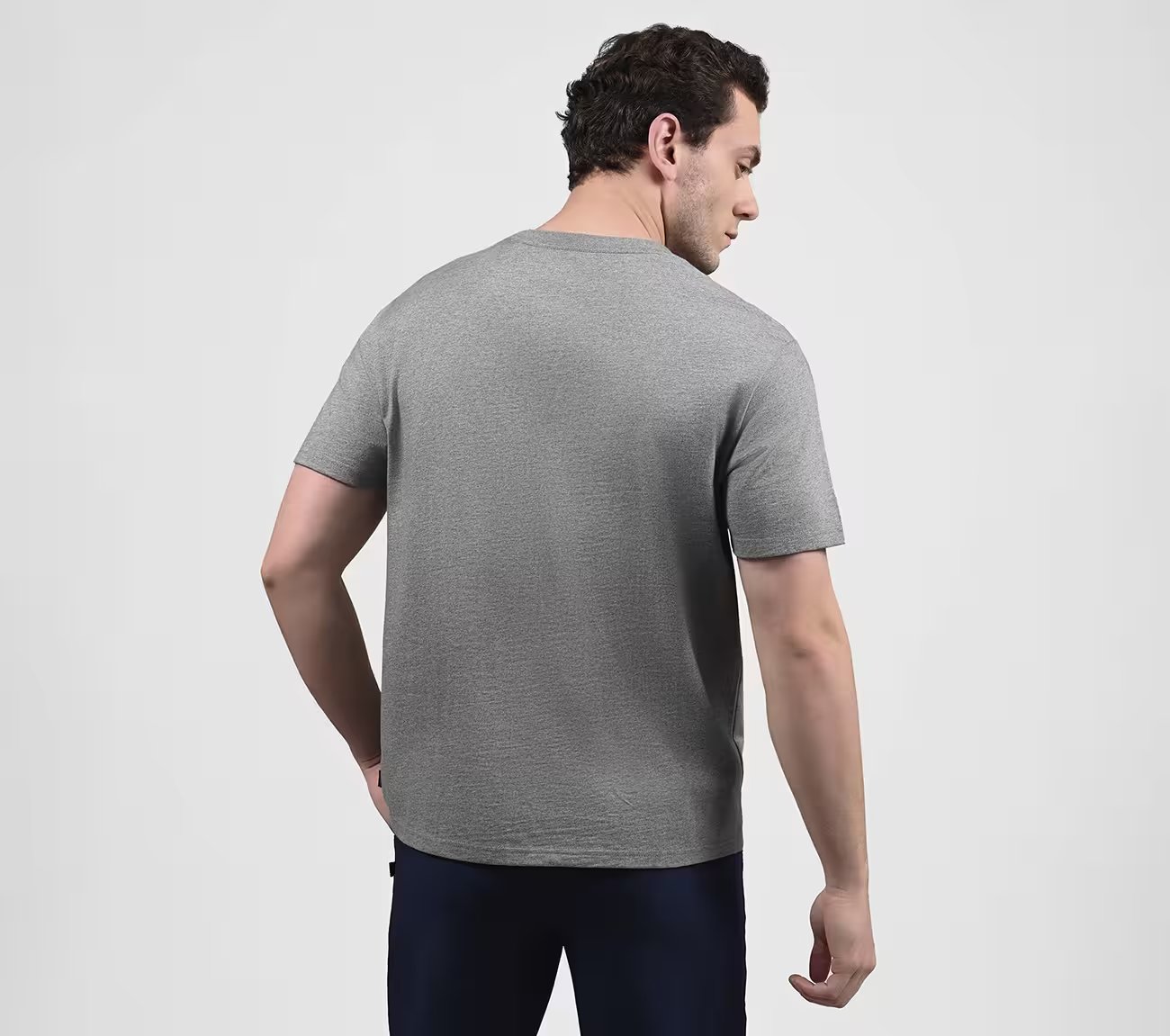 SKECHJERSEY MAX SS TEE, LIGHT GREY Apparel Left View