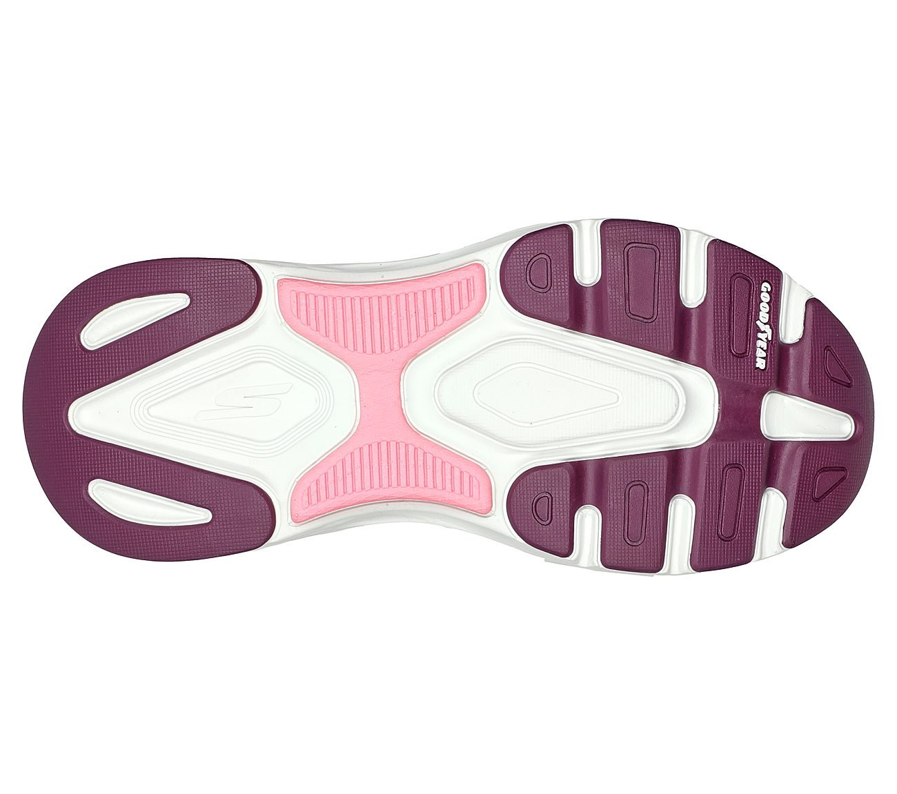 MAX CUSHIONING ARCH FIT - DEL, PURPLE/PINK Footwear Bottom View