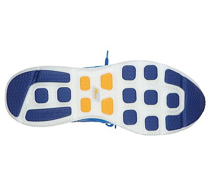 GO RUN 7 -, BLUE/ORANGE Footwear Bottom View