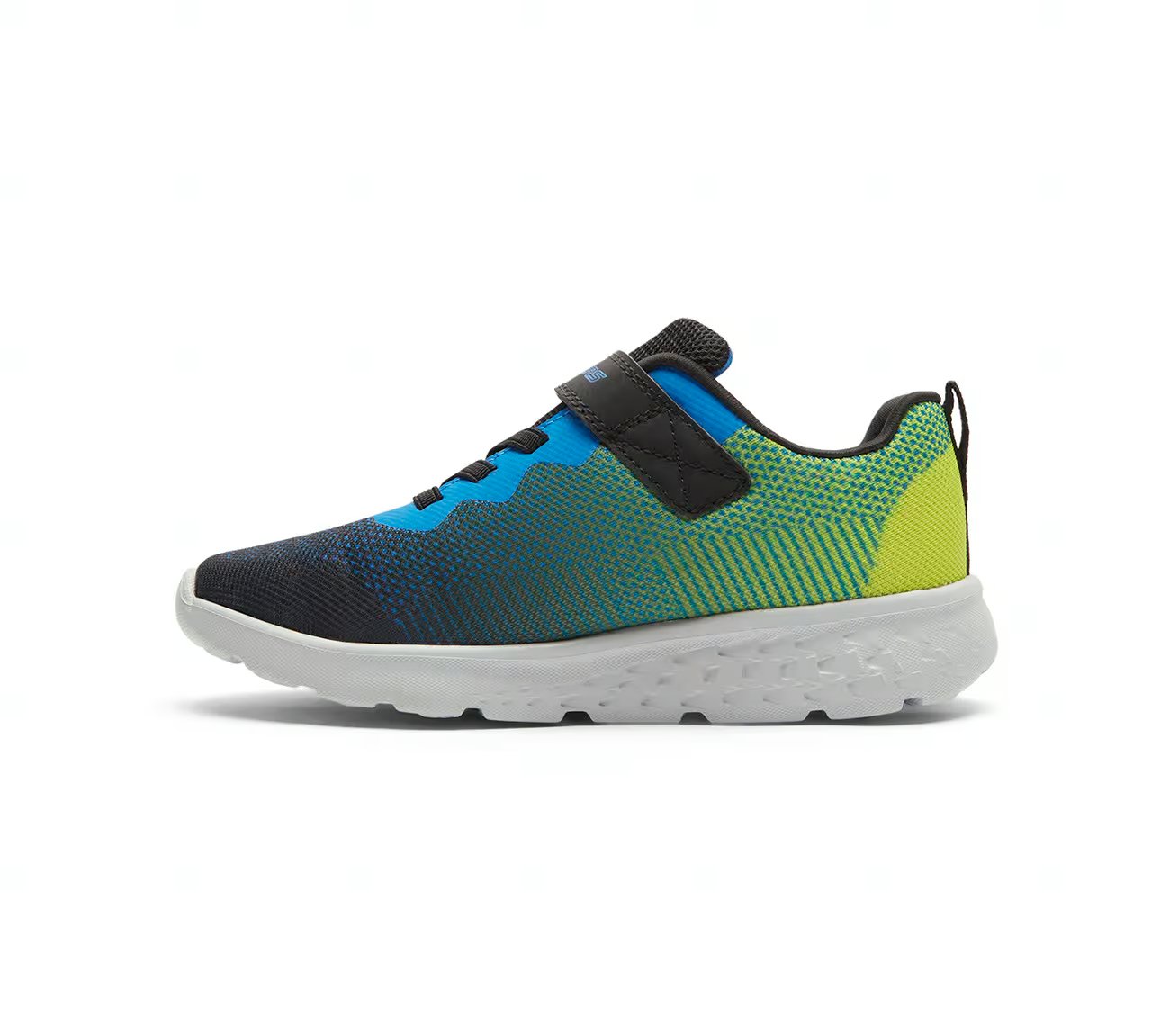 GO RUN 400, BLACK/BLUE/LIME Footwear Left View