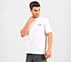 MENS BASIC LOGO  CREW NECK, WHITE