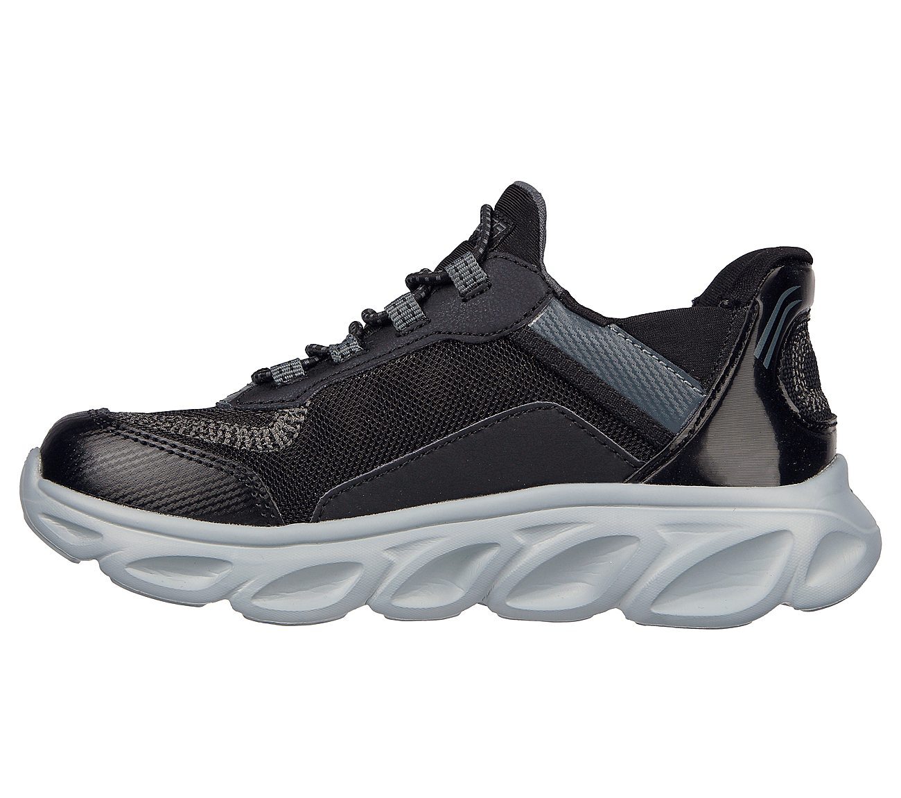 FLEX GLIDE, BLACK/CHARCOAL Footwear Left View