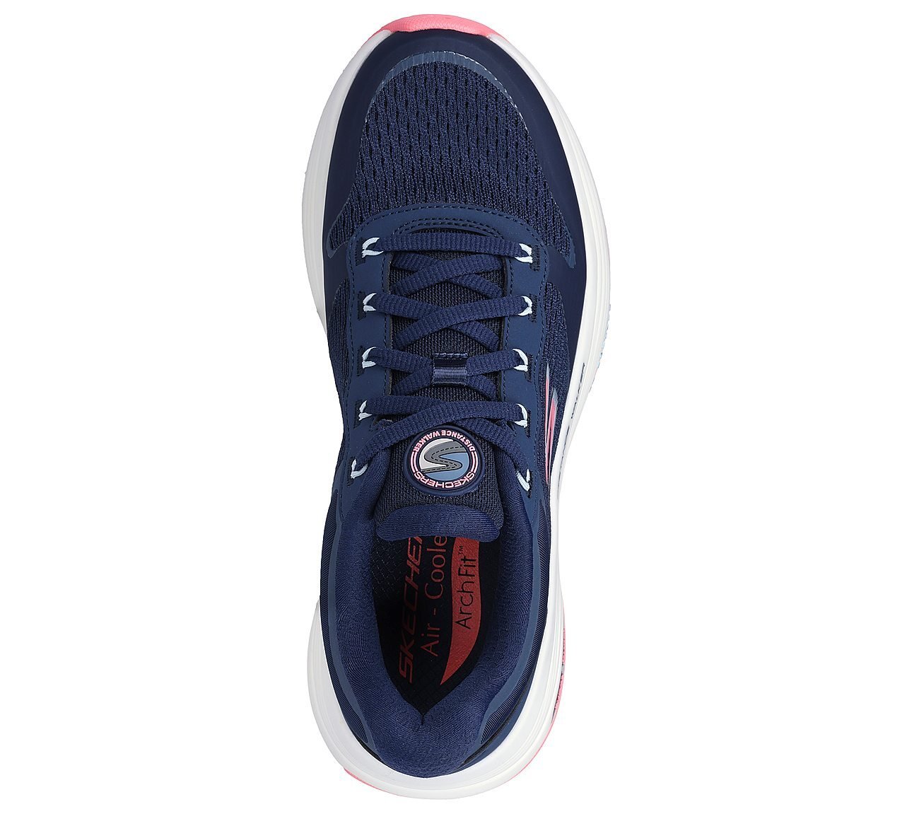 GO WALK DISTANCE WALKER - FRESH LOOK, NAVY/PINK Footwear Top View