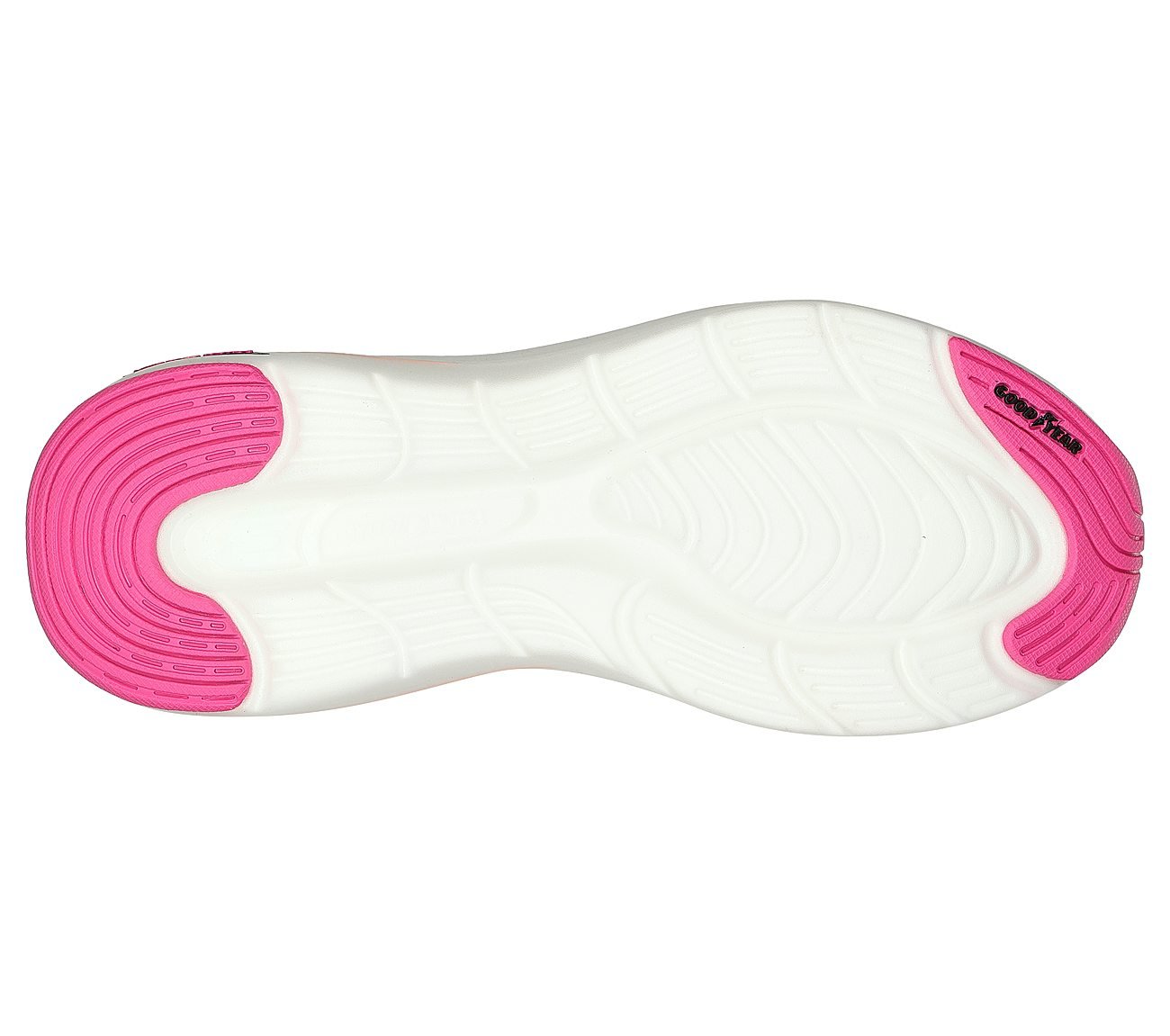 MAX CUSHIONING HYPER BURST, BLACK/HOT PINK Footwear Bottom View