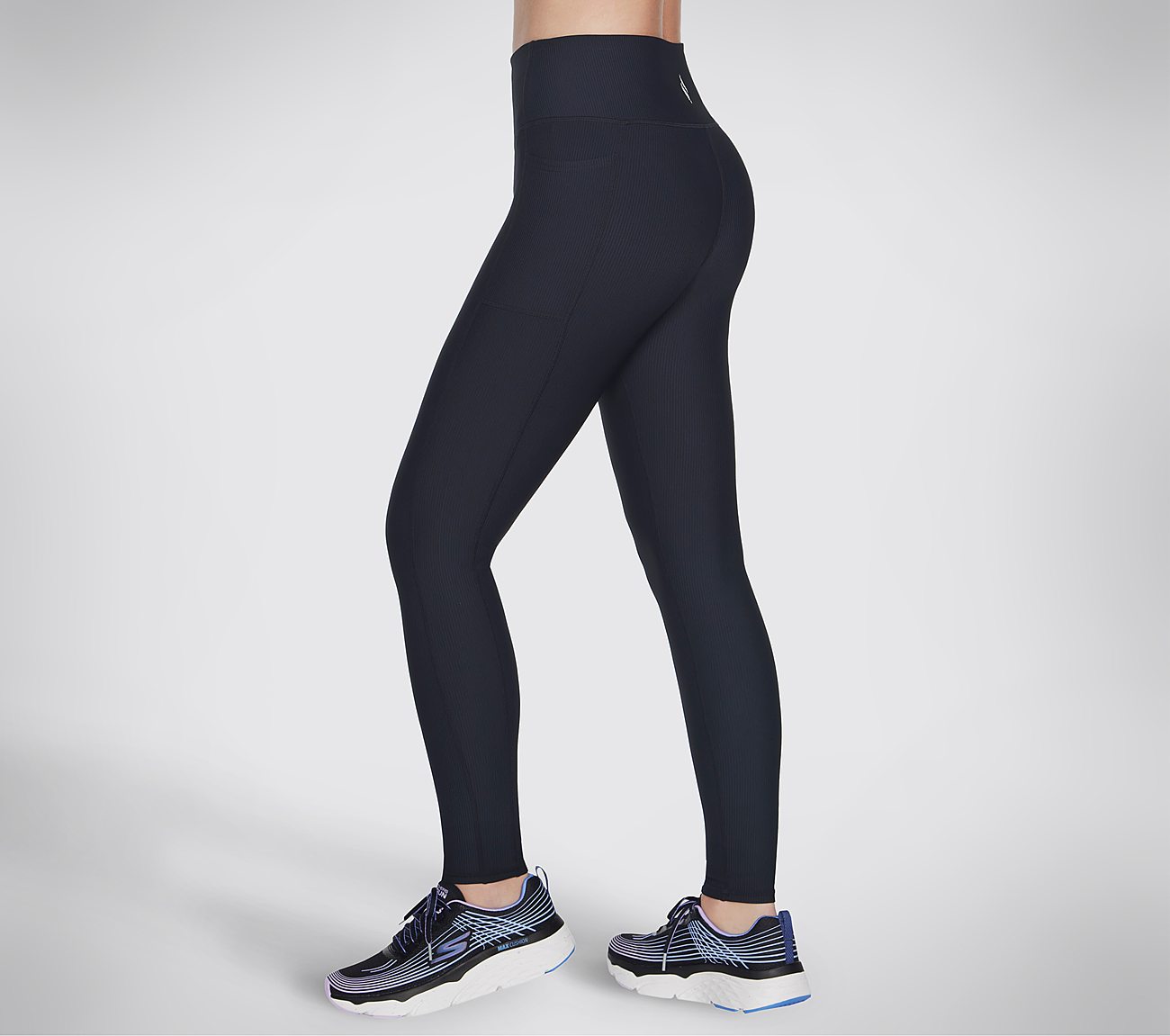 GOFLEX RIB FL HW LEGGING, BBBBLACK Apparel Bottom View