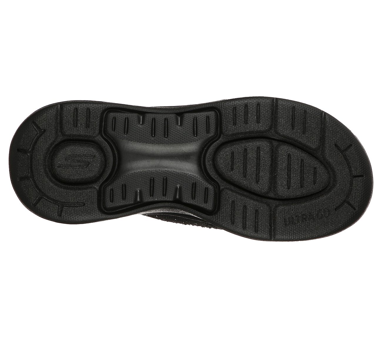 GO WALK ARCH FIT SANDAL - DAZ, BBLACK Footwear Bottom View