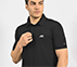 MENS BASIC POLO, BLACK/CHARCOAL/BLUE