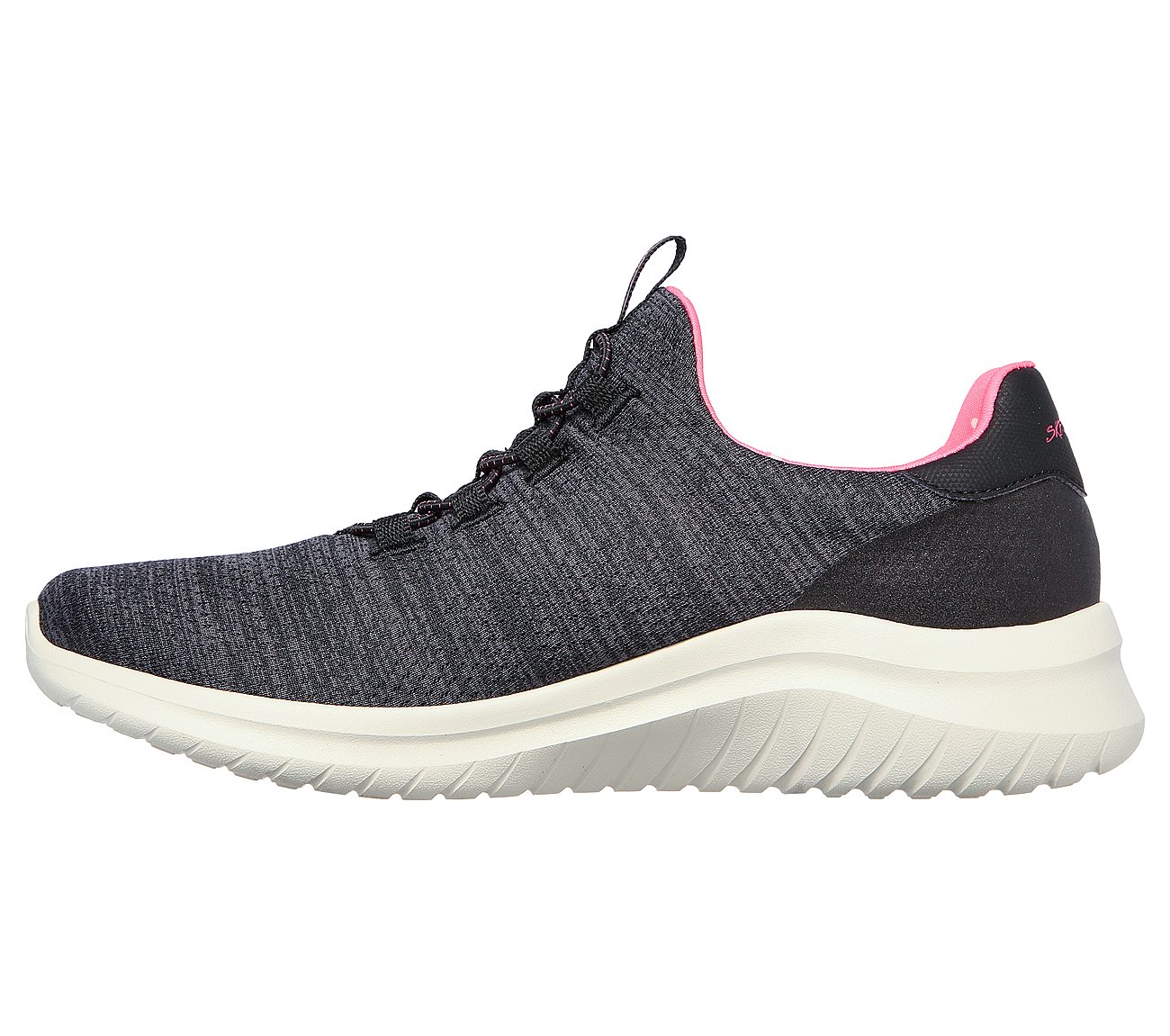 ULTRA FLEX 2.0-DELIGHTFUL SPO, BLACK/PINK Footwear Left View