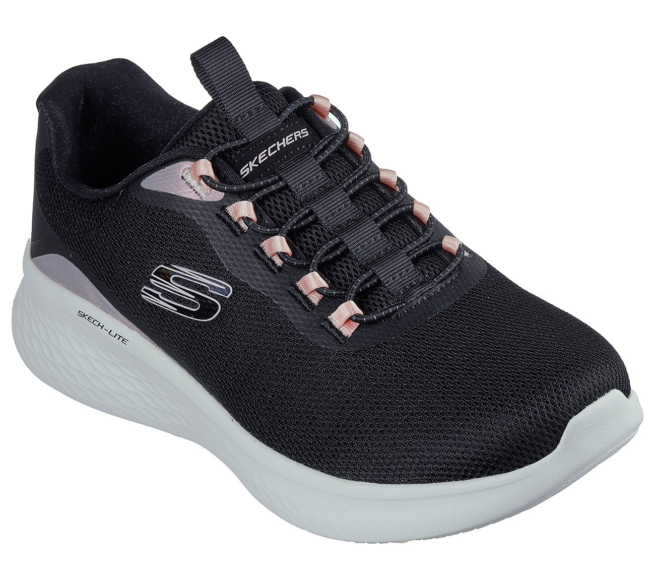 SKECH-LITE PRO-GLIMMER ME, BLACK/PINK Footwear Right View