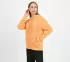 WOMENS BASIC FRONT OPEN HOODIE, Orange