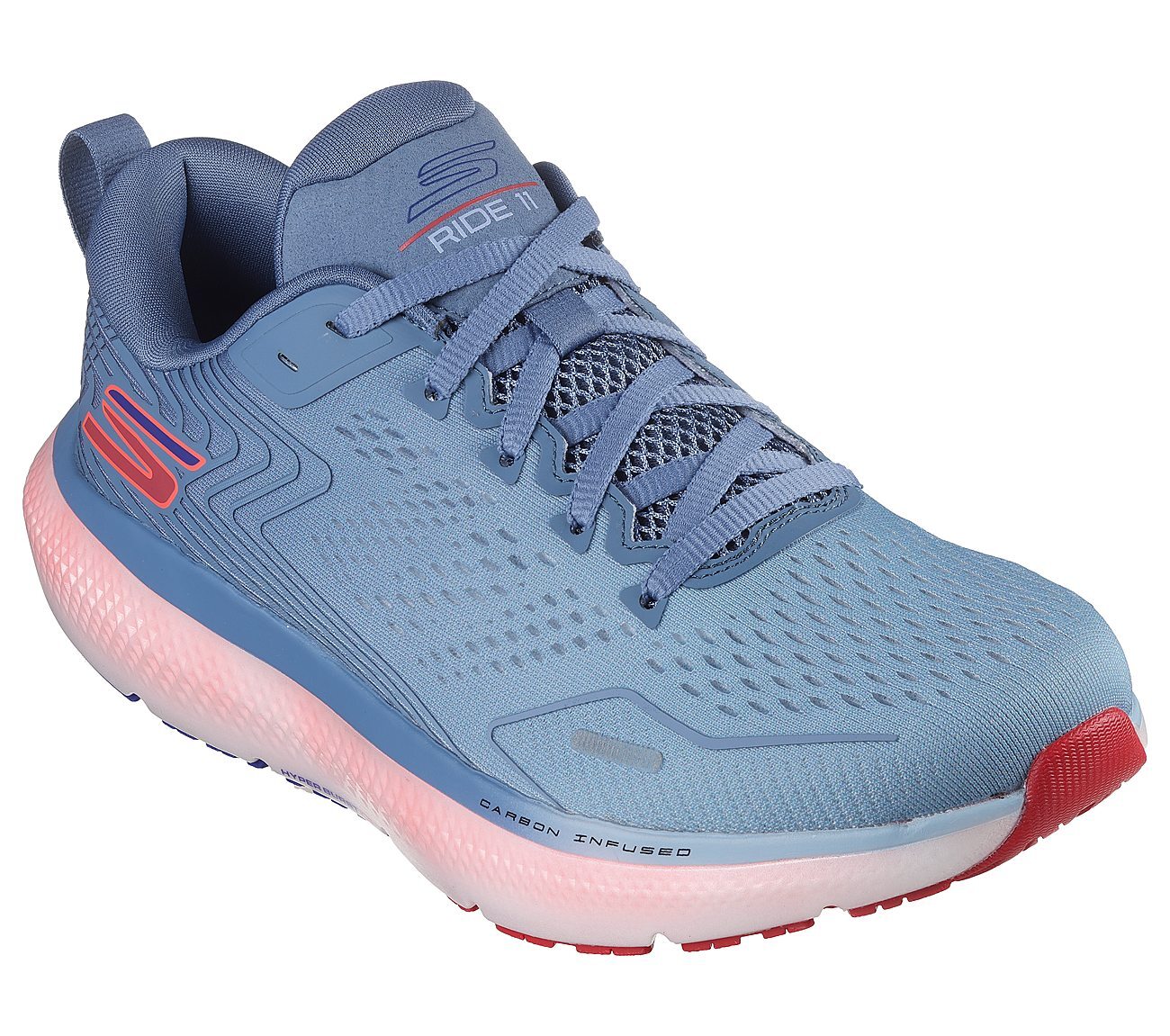 GO RUN RIDE 11, LLIGHT BLUE Footwear Right View