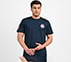 MUMBAI INDIANS: WICKET HD T-SHIRT, NAVY/PERIWINKLE