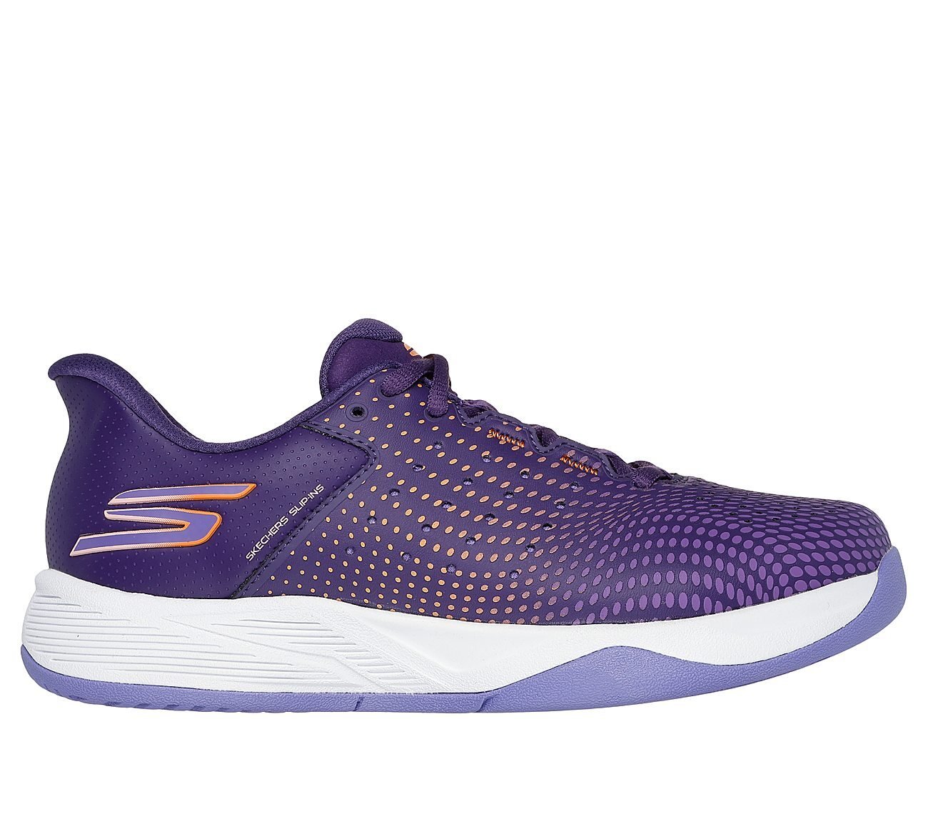 SKECHERS VIPER COURT RELOAD, PURPLE CORAL Footwear Lateral View