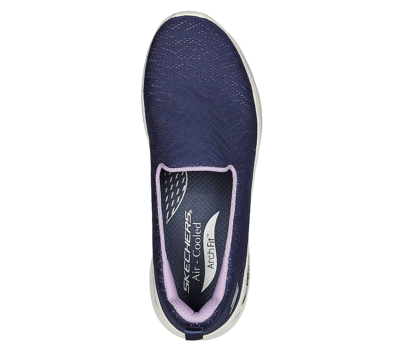 GO WALK ARCH FIT - OCEAN REEF, NAVY/LAVENDER Footwear Top View