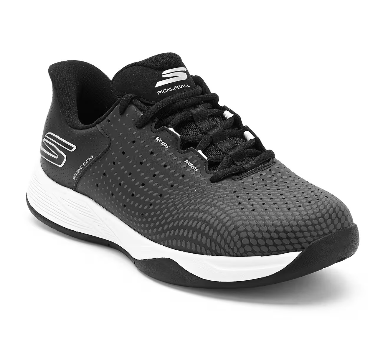 SKECHERS VIPER COURT RELOAD, BLACK/WHITE Footwear Right View