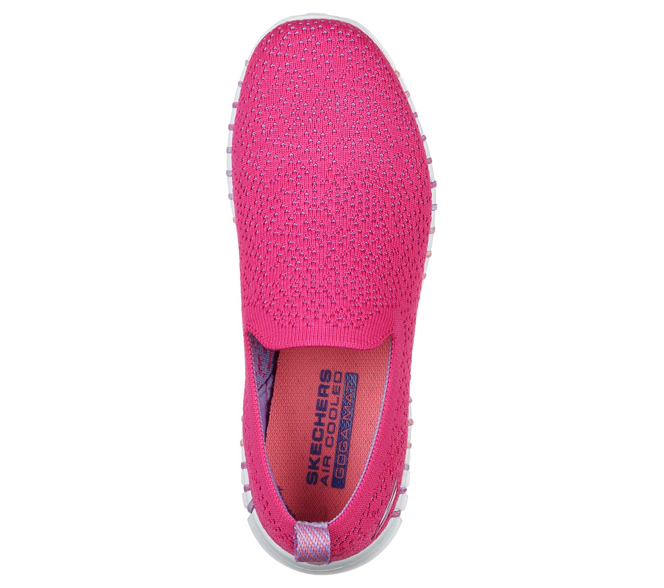 GO WALK SMART - GLORY, HOT PINK/LAVENDER Footwear Top View