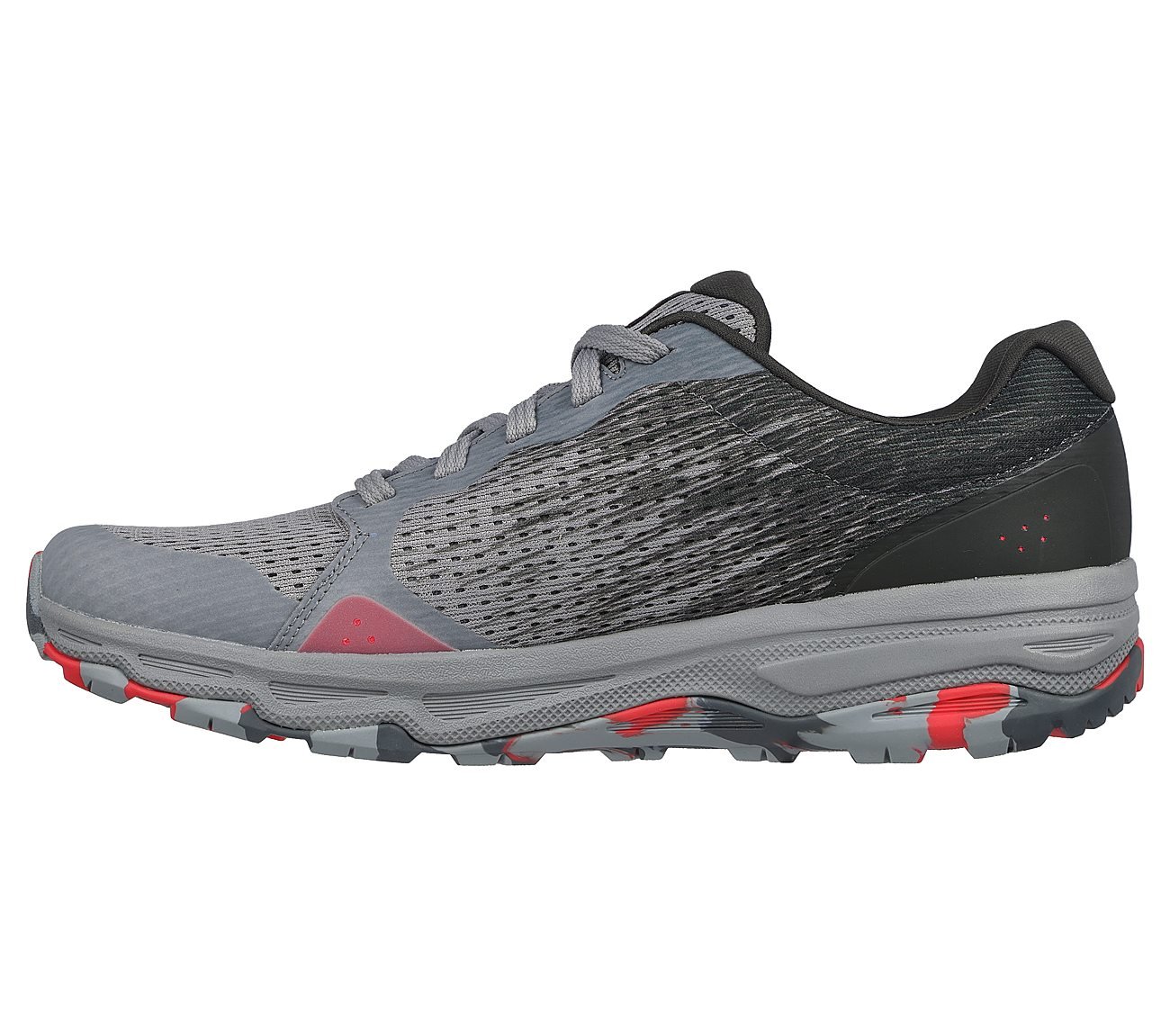 GO RUN TRAIL ALTITUDE-PHANTOM, GREY/RED Footwear Left View