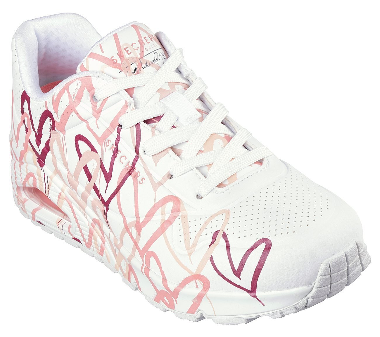 UNO - SPREAD THE LOVE, WHITE/HOT CORAL Footwear Right View