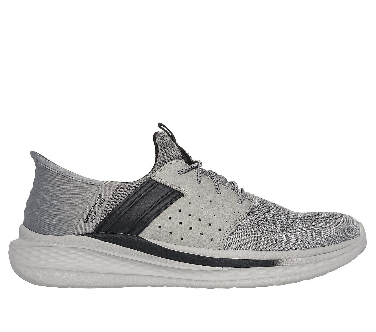 SKECHERS SLIP-INS RF: SLADE - OCON, GREY Footwear Lateral View