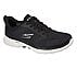 GO WALK 6 - BOLD VISION, BLACK/WHITE Footwear Right View