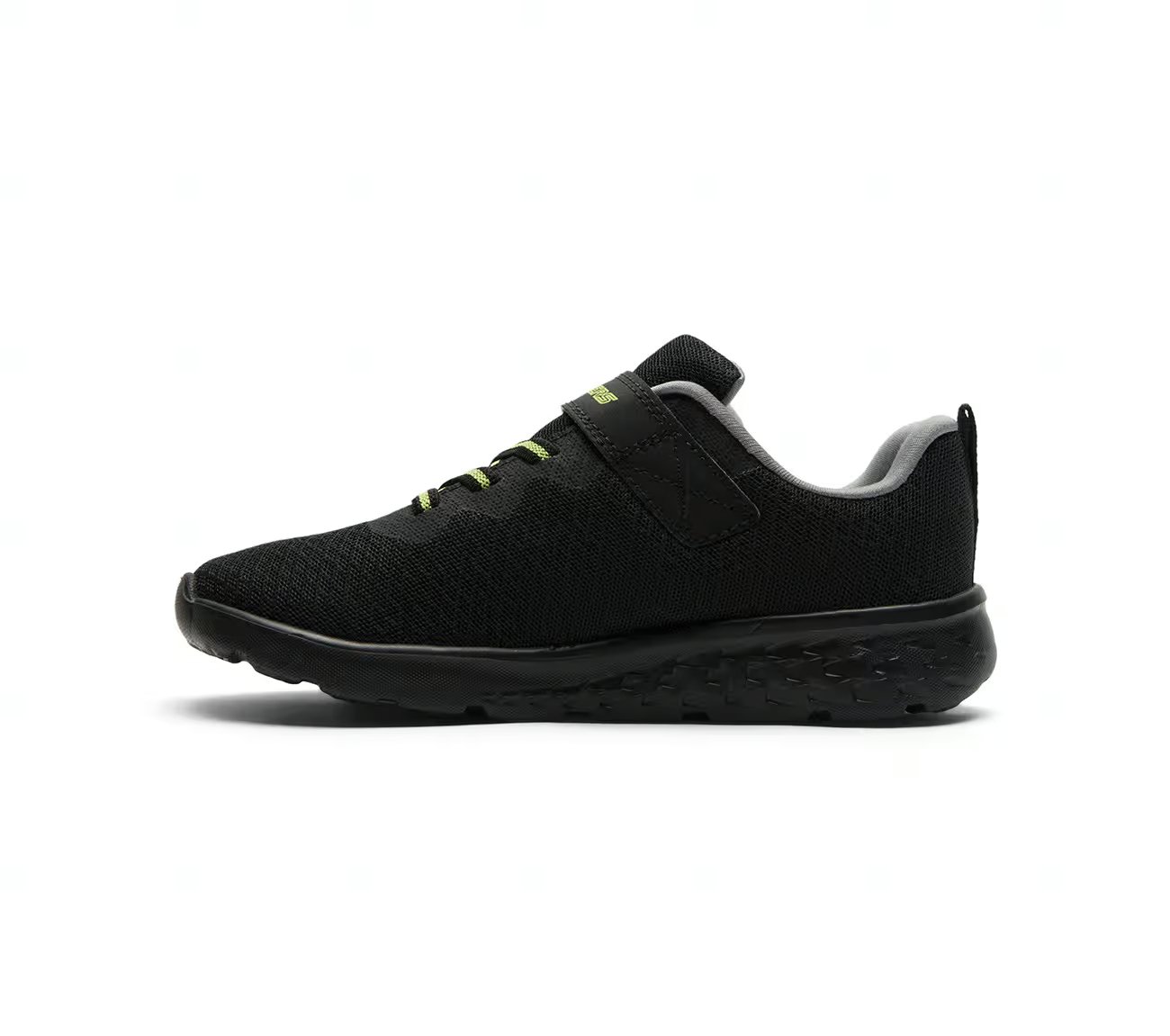 GO RUN 400, BLACK/LIME Footwear Left View