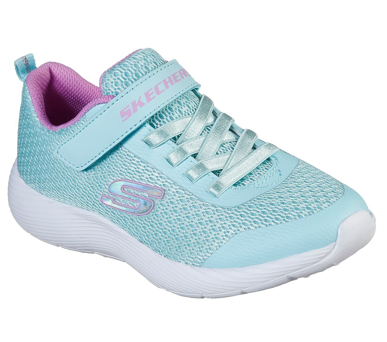 DYNA-LITE, AQUA/PURPLE Footwear Lateral View