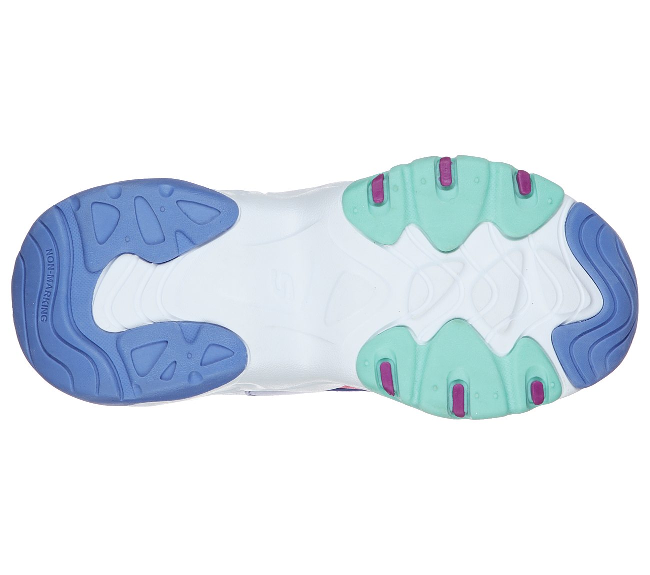 D'LITES 3.0-ZENWAY, PERIWINKLE/MULTI Footwear Bottom View