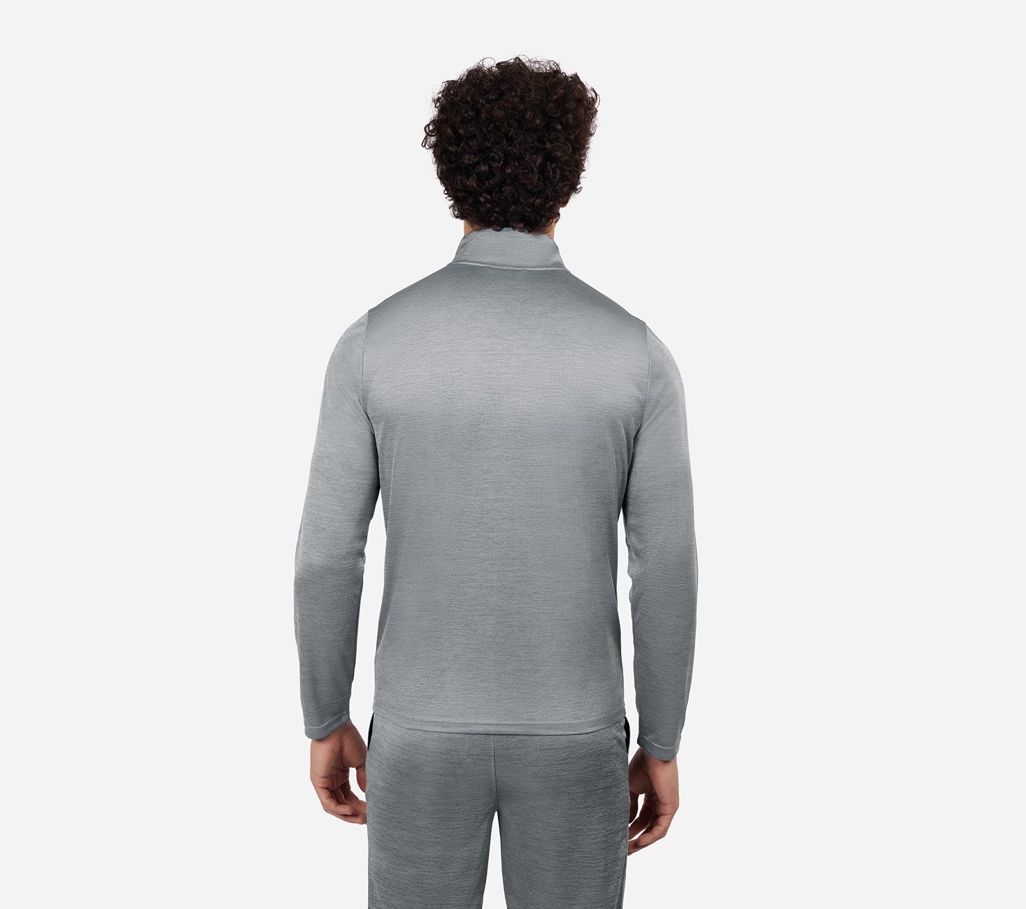 SKECHKNITS RIVAL FULL ZIP JACKET, CEMENT Apparel Bottom View