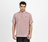 SKECHERS ESSENTIAL POLO, HOT PINK/GRAY