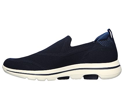 Skechers Navy/Blue Go Walk 5 Ritical Slip On Shoes For Men - Style ID ...