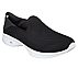 GO WALK 4- CONVERTIBLE, BLACK/WHITE Footwear Lateral View