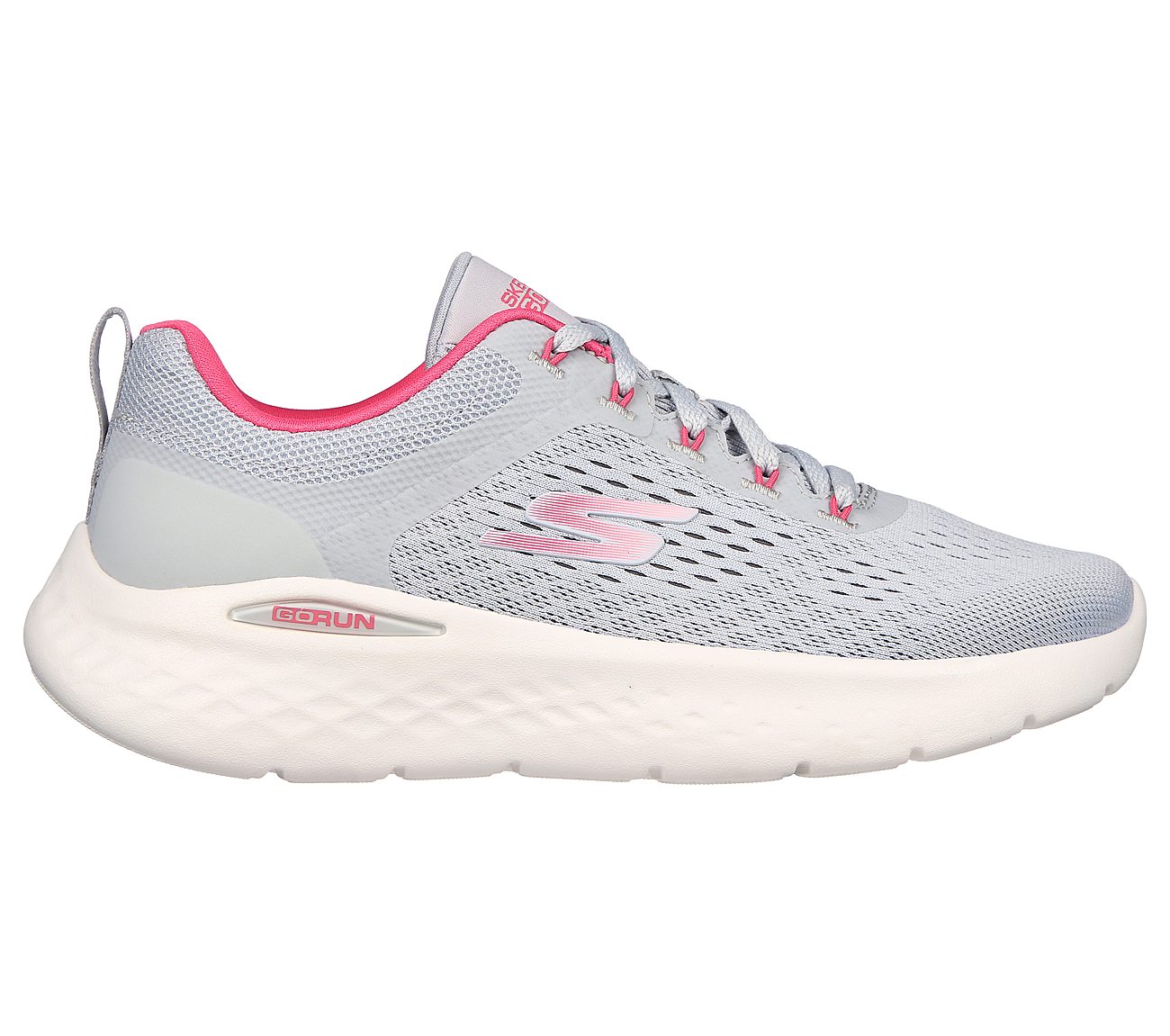 GO RUN LITE, GREY/PINK Footwear Right View