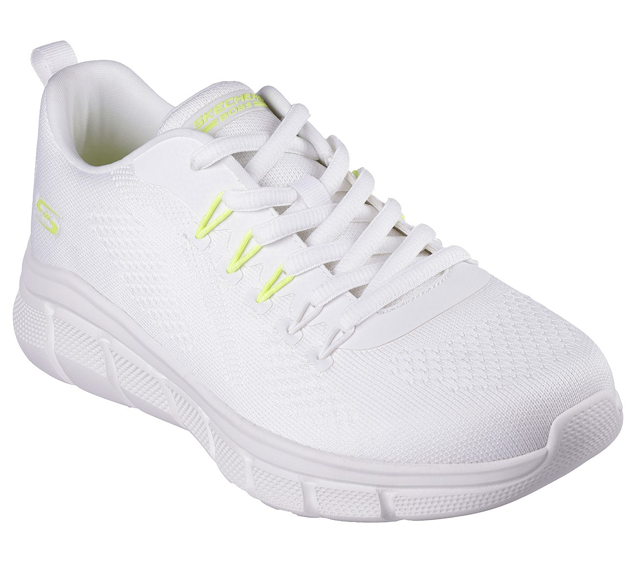 BOBS B FLEX - ELECTRIC COOL, OFF WHITE Footwear Lateral View