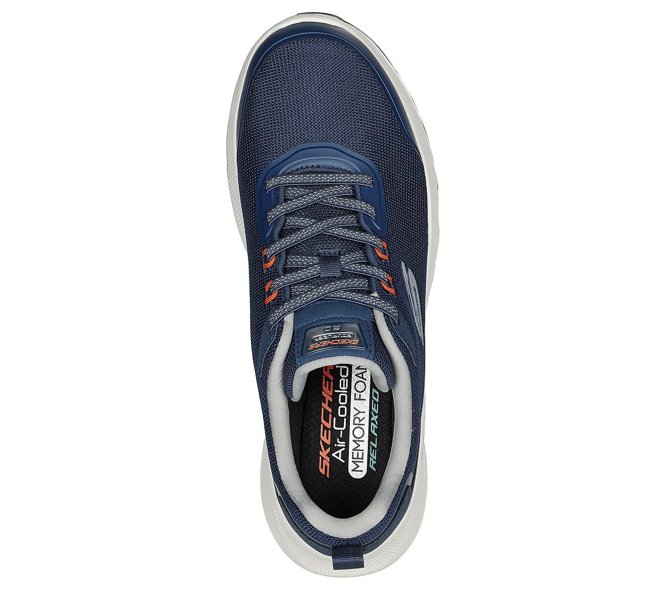 EQUALIZER 5, NAVY/ORANGE Footwear Top View