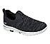 GO WALK 5 - TRENDY, BLACK/GREY Footwear Lateral View