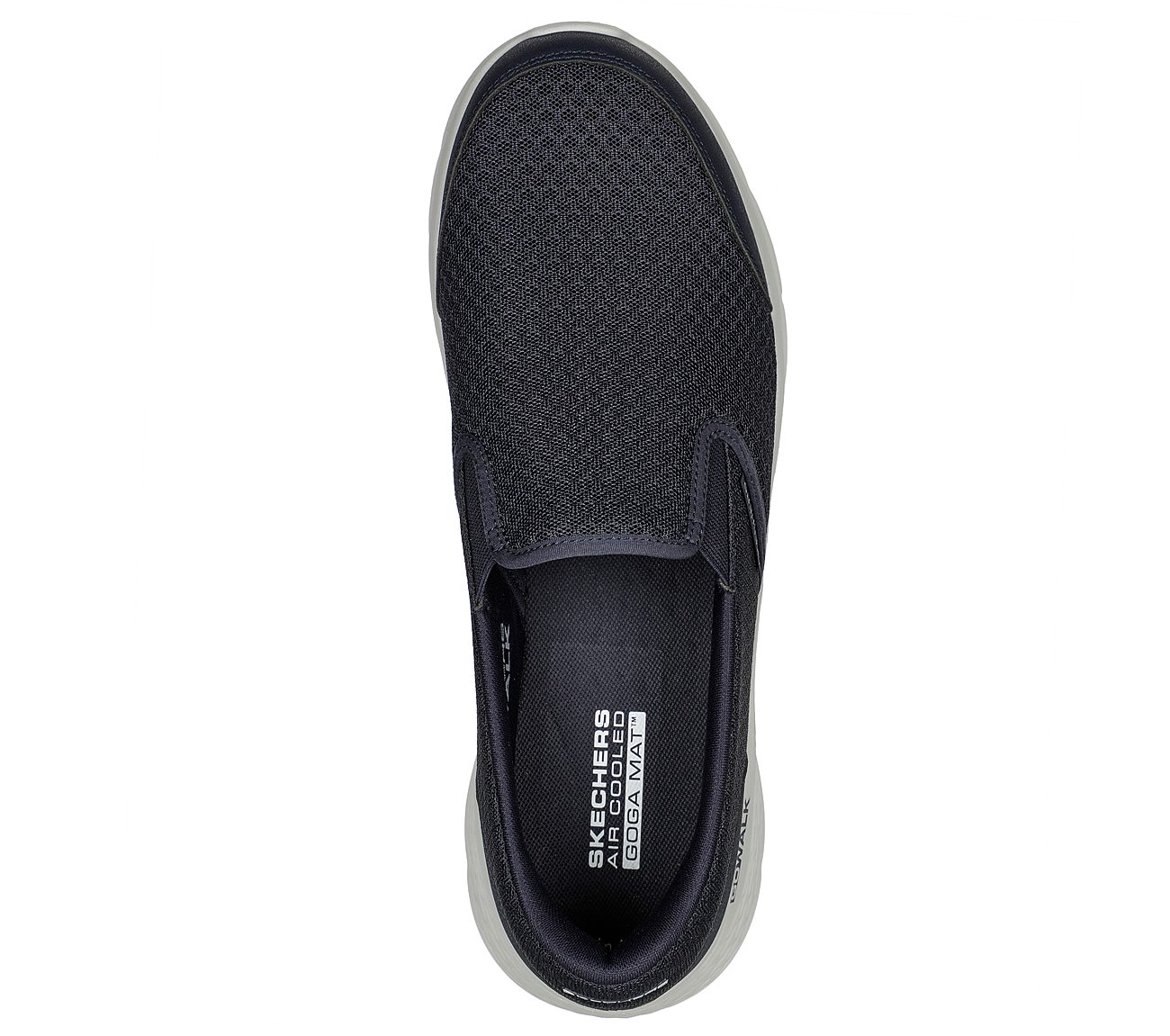 Skechers Navy/Grey Go Walk-Flex-Reque Mens Walking Shoes - Style ID ...