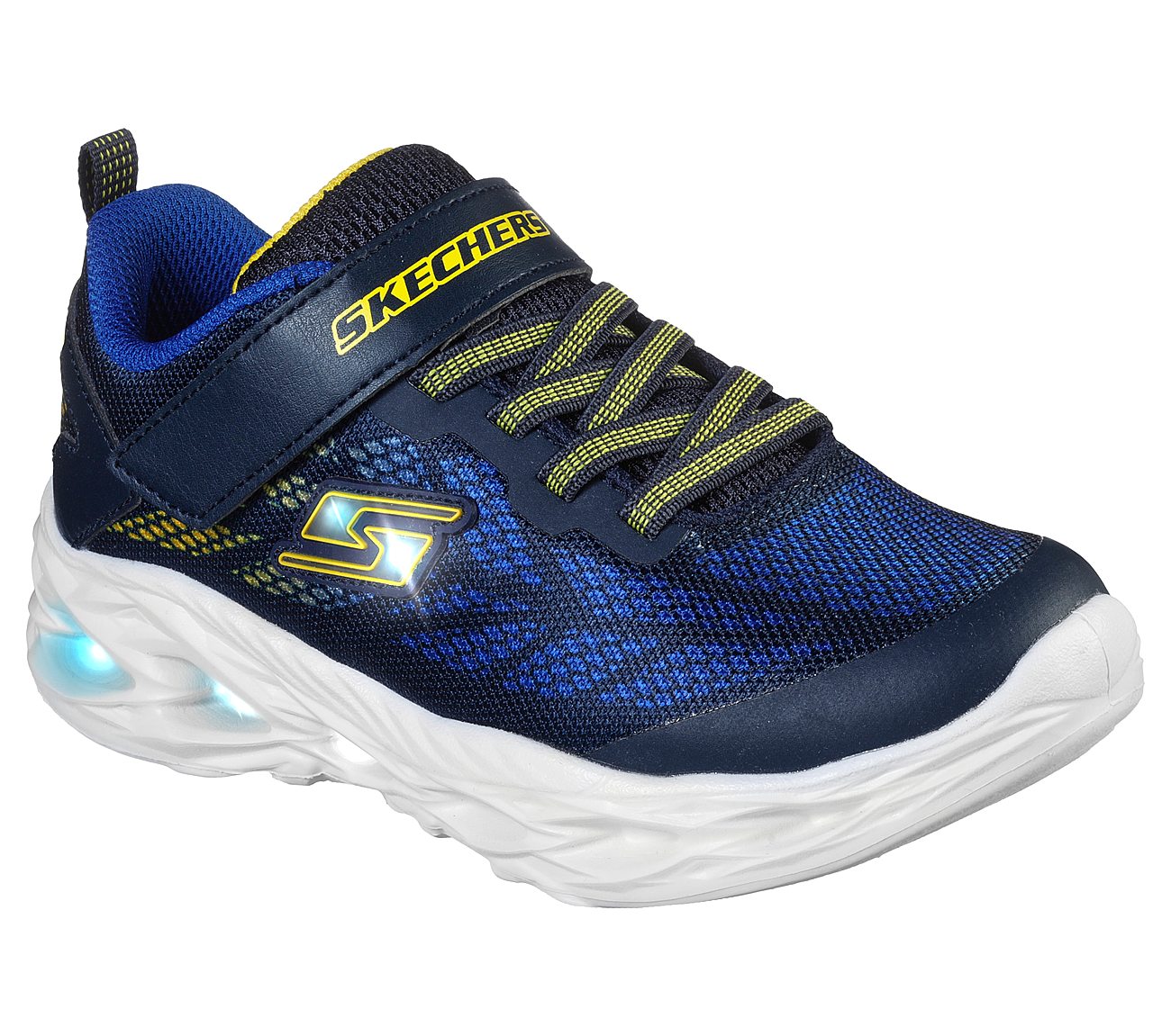 VORTEX-FLASH, NAVY/YELLOW Footwear Right View