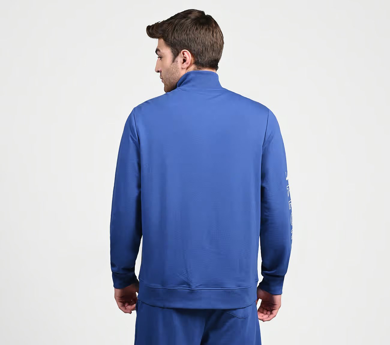 SKECHERS LIFESTYLE JACKET, ROYAL Apparel Left View