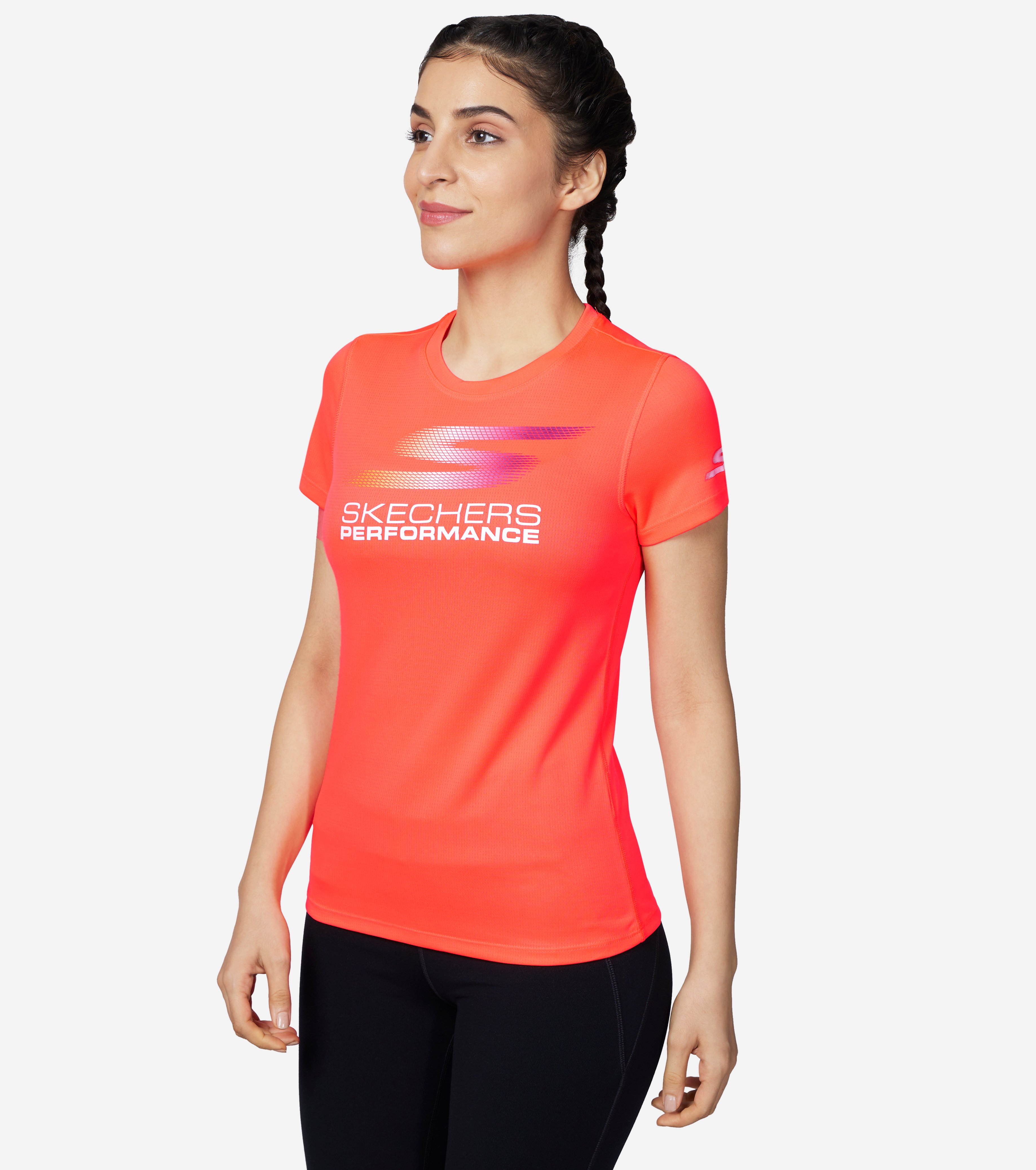 WOMENS ELITE T-SHIRT, CCORAL Apparels Top View