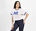 MUMBAI INDIANS: MESH CROP TOP, WHITE