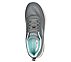 GO WALK ARCH FIT, GREY/AQUA Footwear Top View