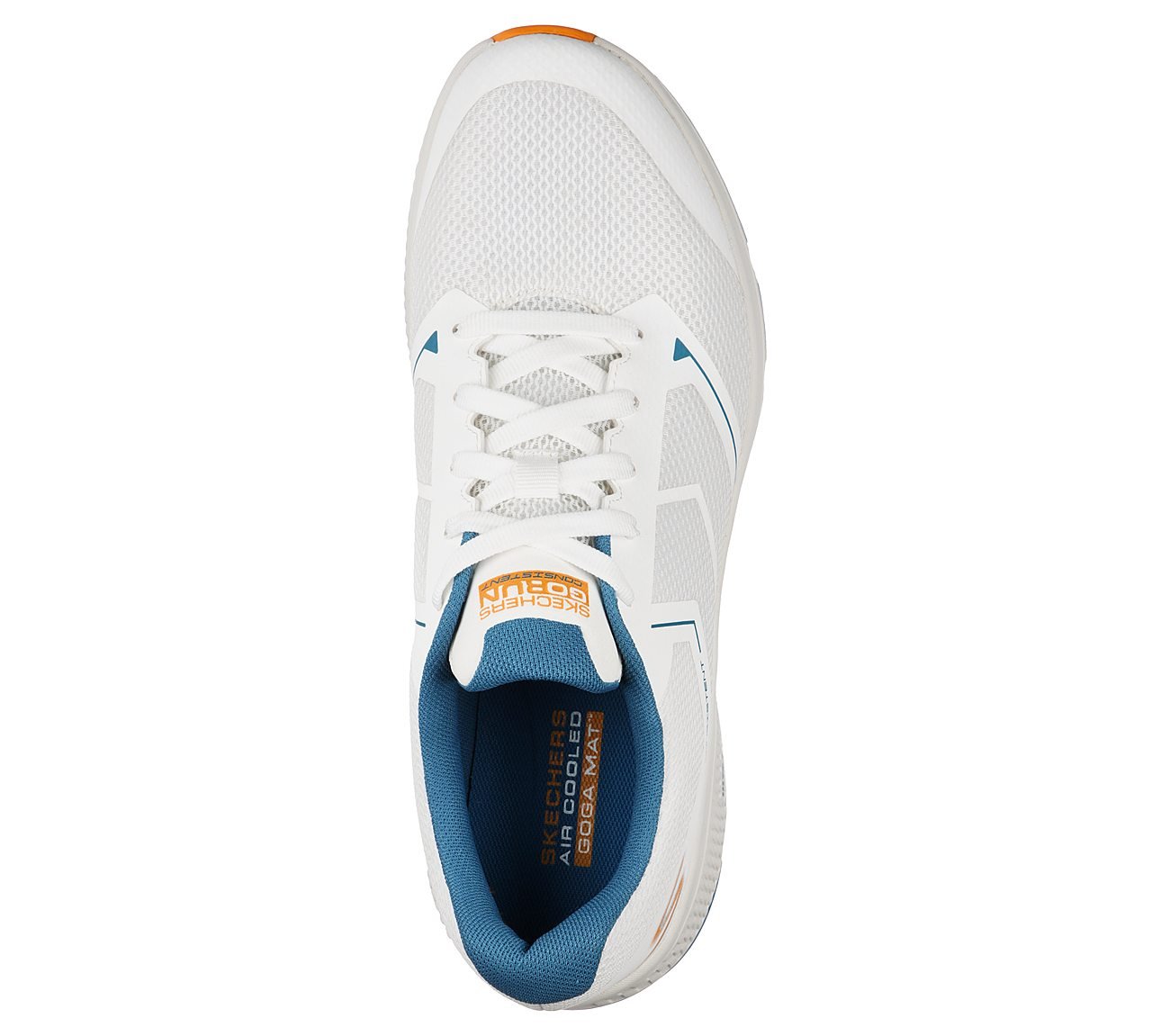 GO RUN CONSISTENT - TRACEUR, WHITE BLUE ORANGE Footwear Top View