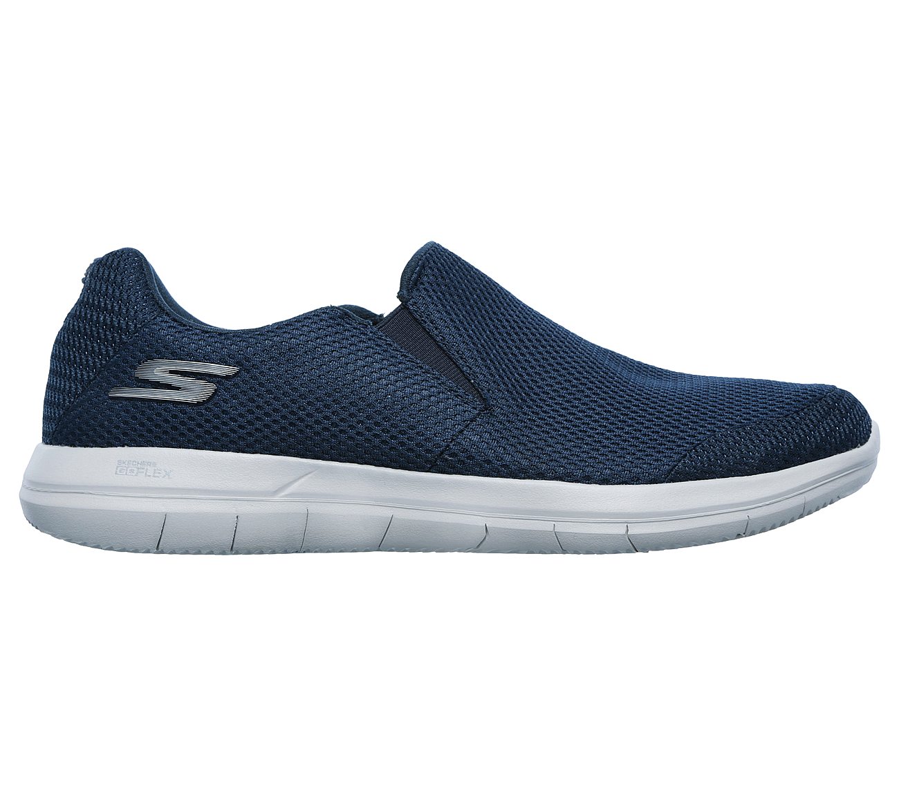 Skechers Navy/Grey Go 2 Completion Mens Walking Slip Shoes - Style ID: 54015 | India
